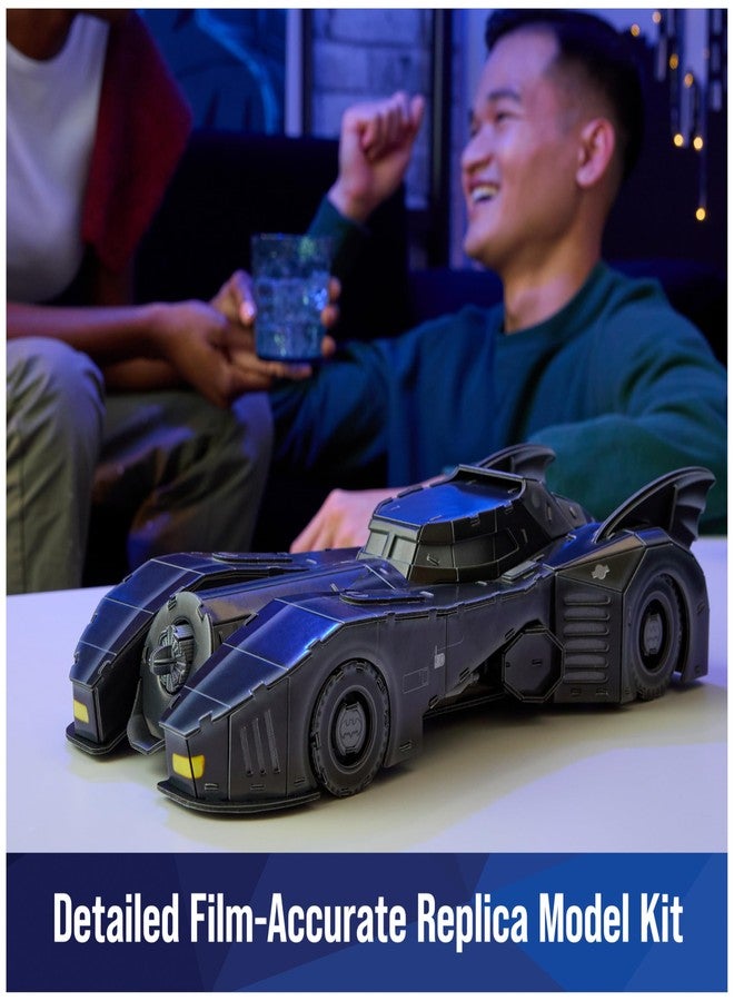 4D Build, DC Batman Retro Batmobile 3D Model Kit with Stand, Batman Collectibles & Desk Décor, Adult Puzzle, Building Toys, 202 Pieces, 3D Puzzles, Gift Ideas for Ages 12 & Up - Image 3